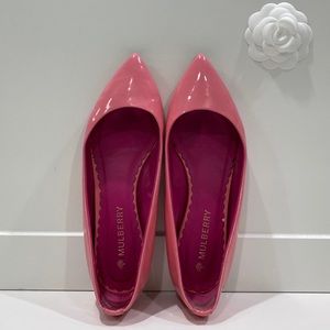 Mulberry Candy Pink Patent Flats